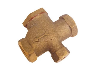 VALVULA DE RETENCION HORIZONTAL BRONCE 3/8"
