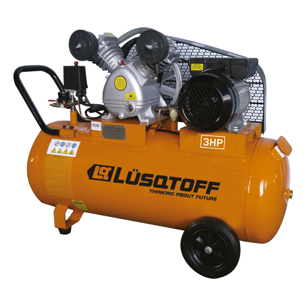 COMPRESOR LUSQTOFF 100L 3HP CORREA LC-30100