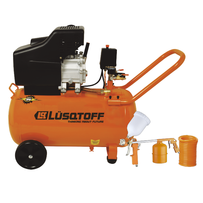 COMPRESOR LUSQTOFF LC-2550BK 50LTS + KIT AIRE