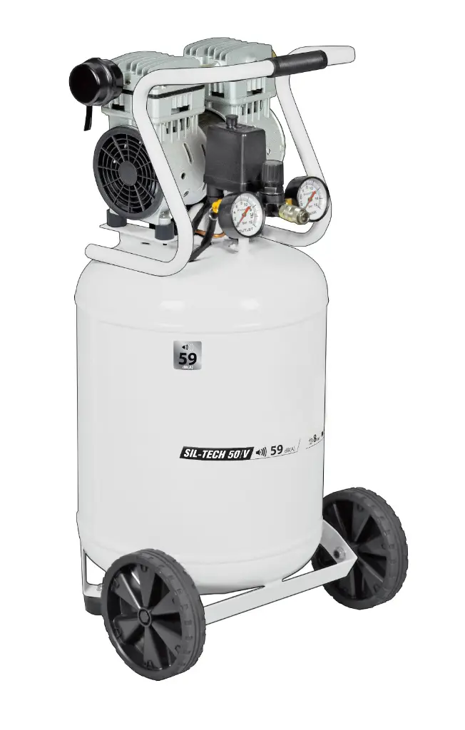 69370208-V-SIL-MA COMPRESOR FEMA 50 LITROS ODONTOLOGICO 1,3HP-x 50 LT. Vertical 220 V.