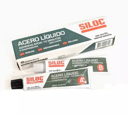 [00014804] ACERO LIQUIDO GRIS EPOXI 57 GR SILOC
