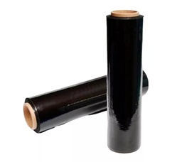 [00014855] FILM STRETCH VIRGEN NEGRO 180M x 50CM CON MANGO (BOBINA 2.5 KG)